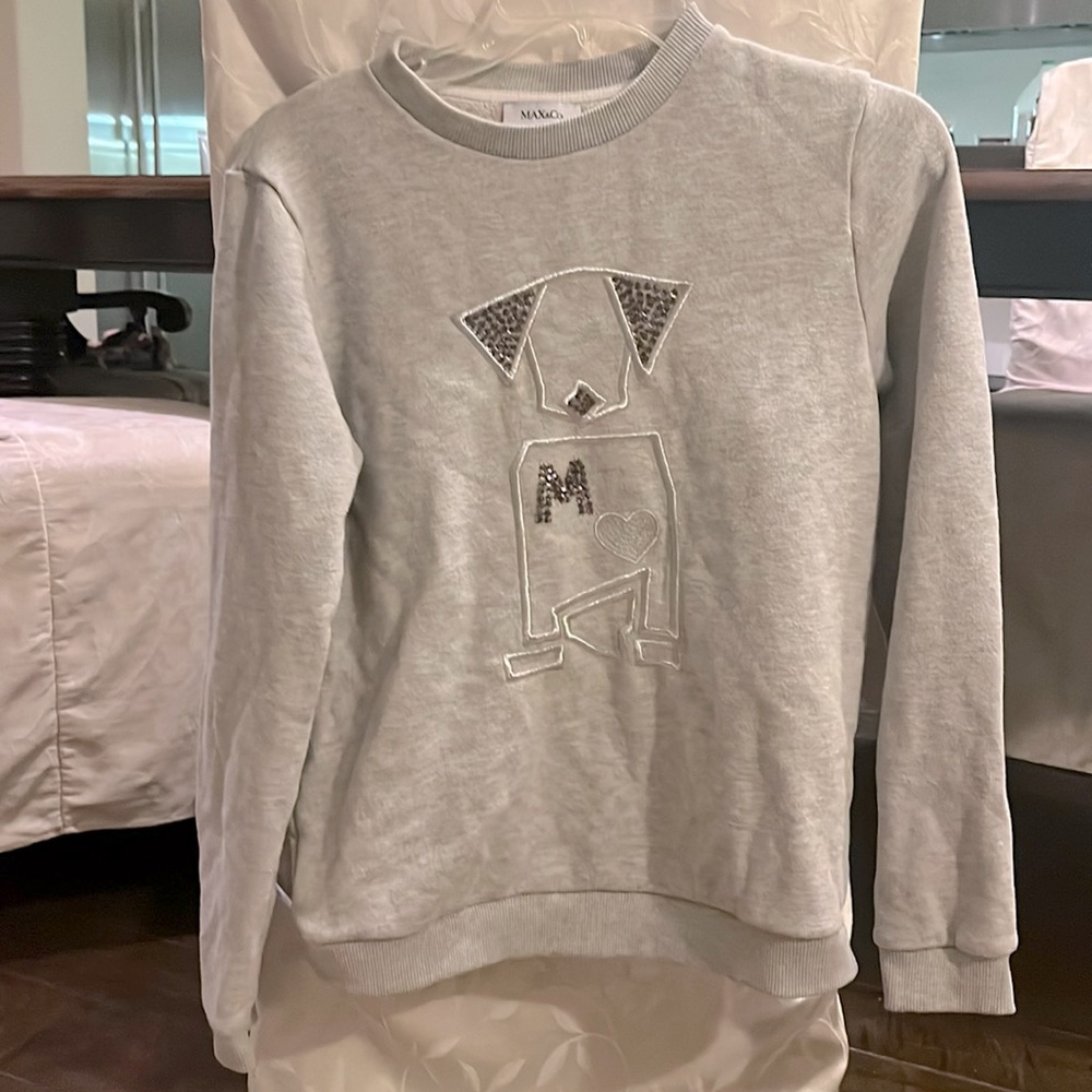 Max & co embroidered dog sweater